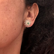 Aros esmeraldas y filigrana de plata 2. Lo vi lo amé lo traje Colombia